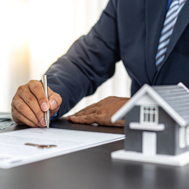 property management service paper signing